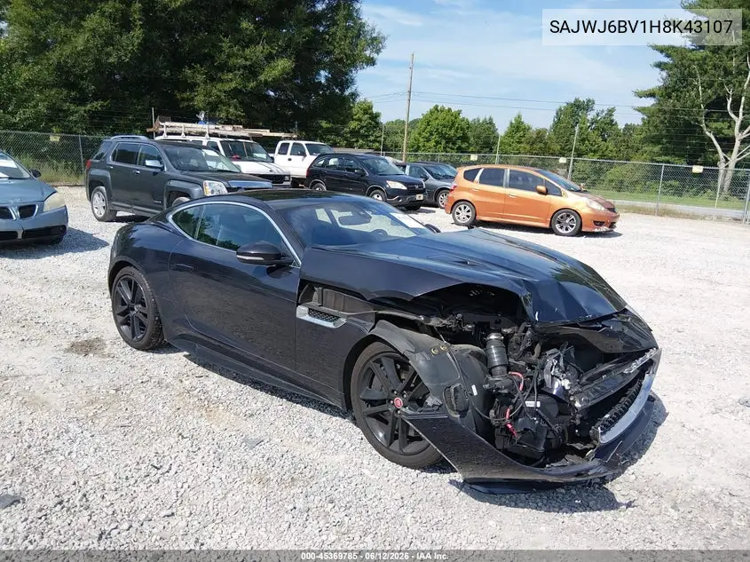 2017 Jaguar F-Type S/S British Design Edition VIN: SAJWJ6BV1H8K43107 Lot: 45369785