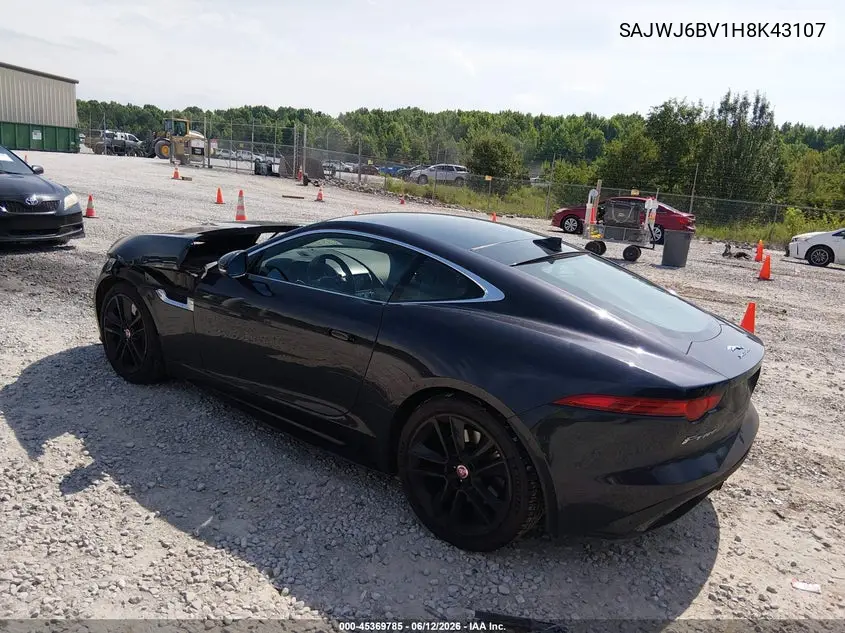 2017 Jaguar F-Type S/S British Design Edition VIN: SAJWJ6BV1H8K43107 Lot: 45369785