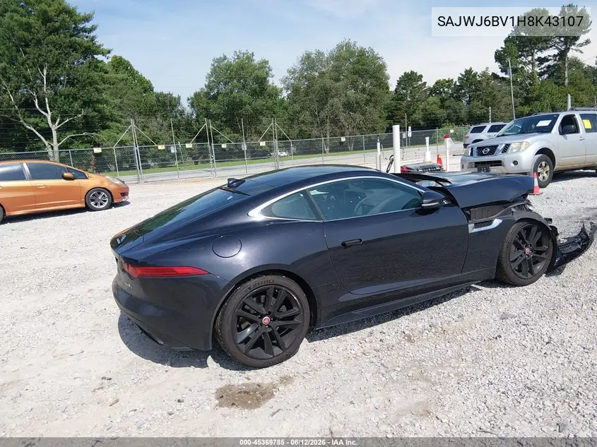 2017 Jaguar F-Type S/S British Design Edition VIN: SAJWJ6BV1H8K43107 Lot: 45369785