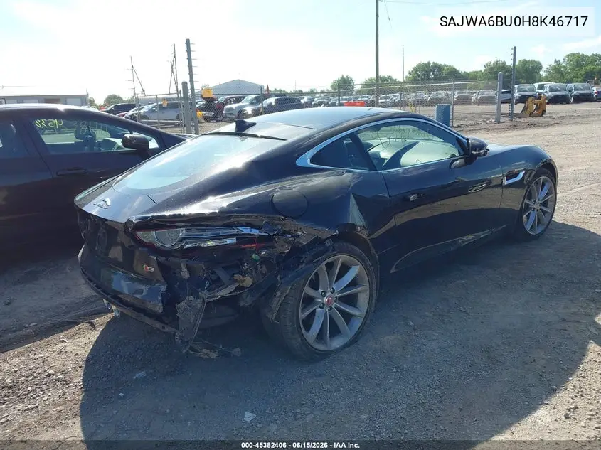 2017 Jaguar F-Type S/S British Design Edition VIN: SAJWA6BU0H8K46717 Lot: 45382406