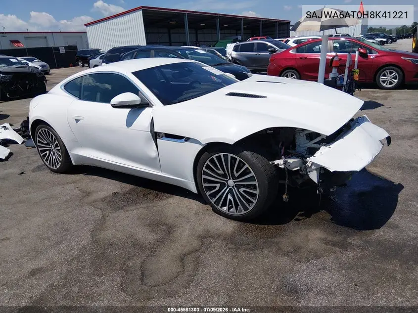 2017 Jaguar F-Type Premium VIN: SAJWA6AT0H8K41221 Lot: 45581303
