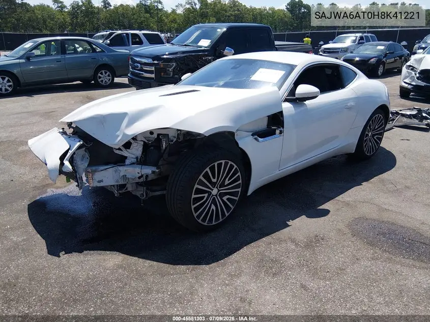 2017 Jaguar F-Type Premium VIN: SAJWA6AT0H8K41221 Lot: 45581303