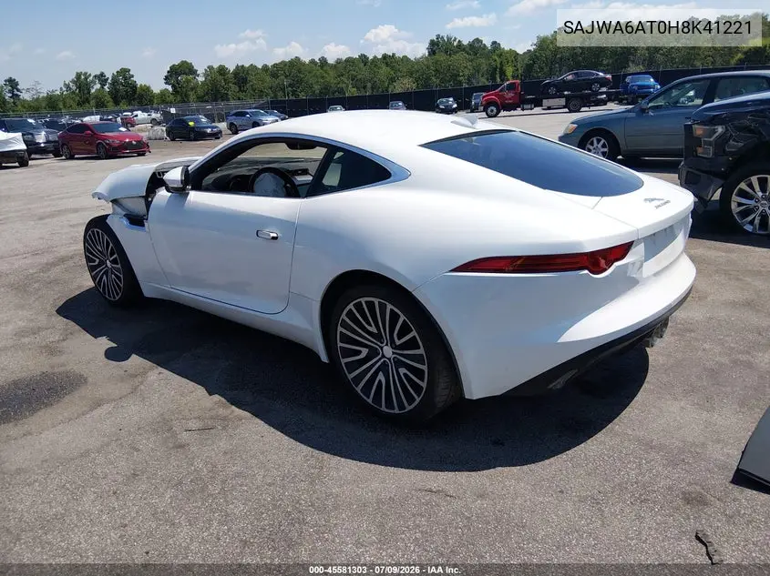 2017 Jaguar F-Type Premium VIN: SAJWA6AT0H8K41221 Lot: 45581303