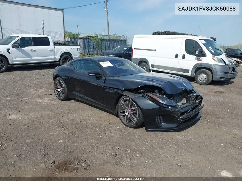 2018 Jaguar F-Type 380Hp VIN: SAJDK1FV8JCK50088 Lot: 44948070