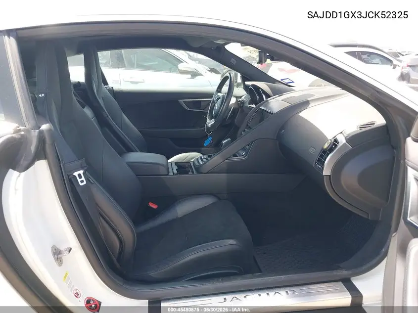 2018 Jaguar F-Type 296Hp VIN: SAJDD1GX3JCK52325 Lot: 45480875