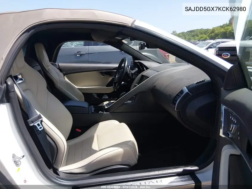 2019 Jaguar F-Type P300 VIN: SAJDD5GX7KCK62980 Lot: 45489005