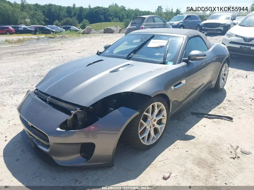 2019 Jaguar F-Type P300 VIN: SAJDD5GX1KCK55944 Lot: 45631212