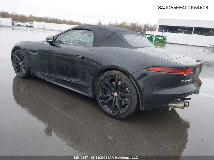 2020 Jaguar F-Type R VIN: SAJD55EE4LCK64508 Lot: 12610957