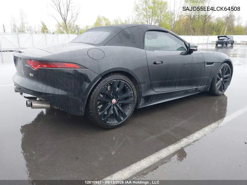 2020 Jaguar F-Type R VIN: SAJD55EE4LCK64508 Lot: 12610957