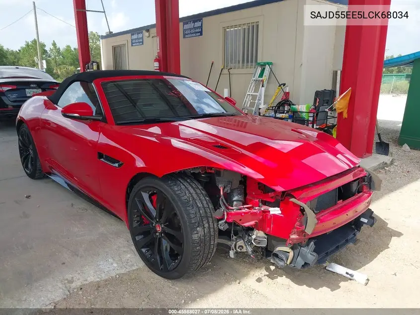 2020 Jaguar F-Type R Awd Automatic VIN: SAJD55EE5LCK68034 Lot: 45588027