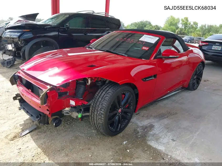 2020 Jaguar F-Type R Awd Automatic VIN: SAJD55EE5LCK68034 Lot: 45588027