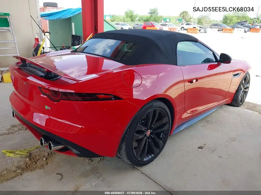2020 Jaguar F-Type R Awd Automatic VIN: SAJD55EE5LCK68034 Lot: 45588027