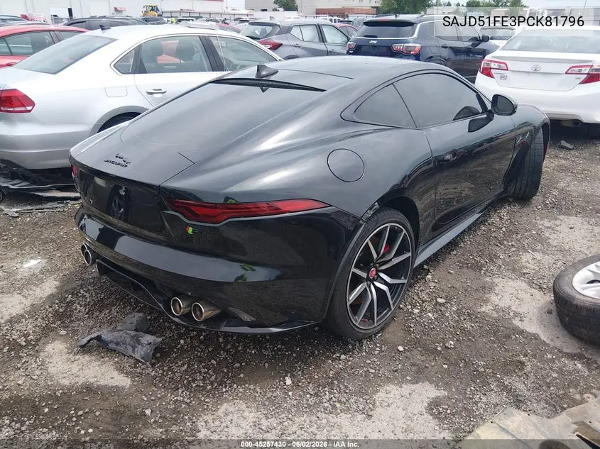 2023 Jaguar F-Type R Awd Automatic VIN: SAJD51FE3PCK81796 Lot: 45257430
