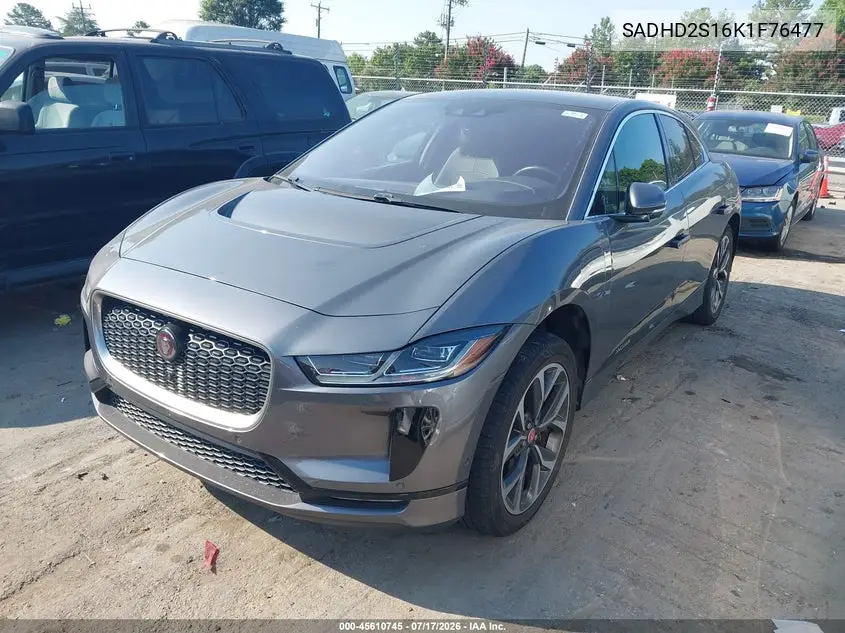 2019 Jaguar I-Pace First Edition/Hse VIN: SADHD2S16K1F76477 Lot: 45610745