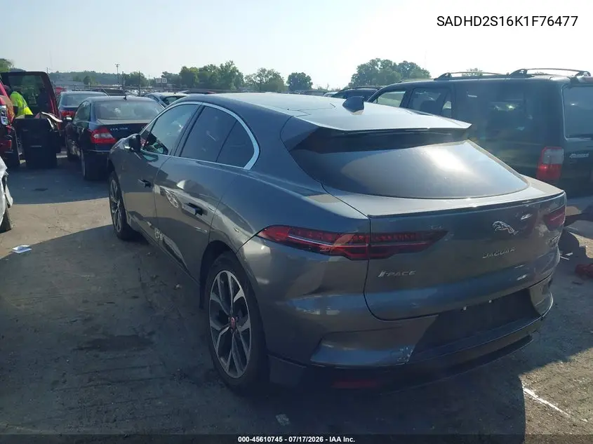 2019 Jaguar I-Pace First Edition/Hse VIN: SADHD2S16K1F76477 Lot: 45610745