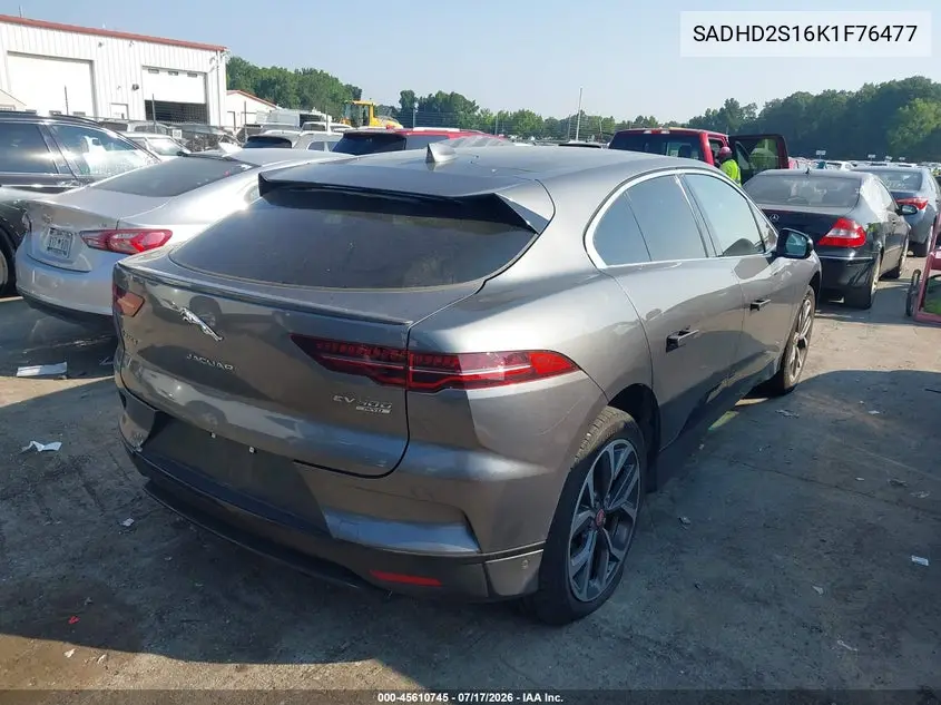 2019 Jaguar I-Pace First Edition/Hse VIN: SADHD2S16K1F76477 Lot: 45610745