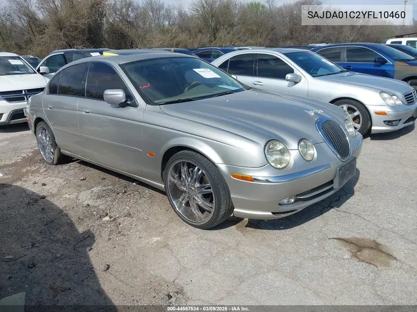 2000 Jaguar S-Type 3.0L V6 VIN: SAJDA01C2YFL10460 Lot: 44567534