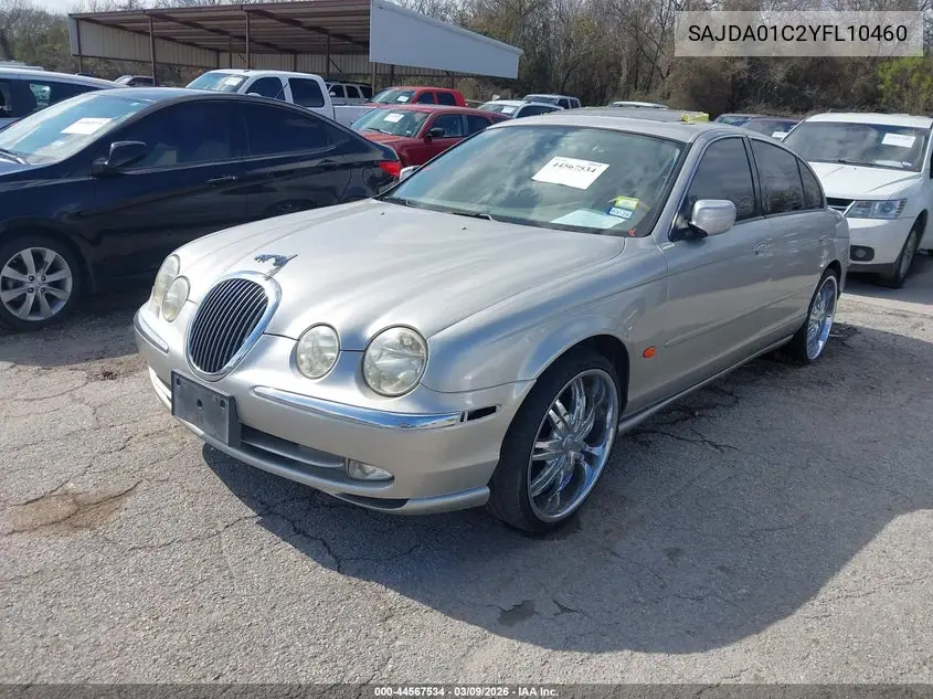 2000 Jaguar S-Type 3.0L V6 VIN: SAJDA01C2YFL10460 Lot: 44567534