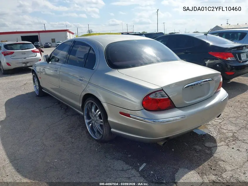 2000 Jaguar S-Type 3.0L V6 VIN: SAJDA01C2YFL10460 Lot: 44567534