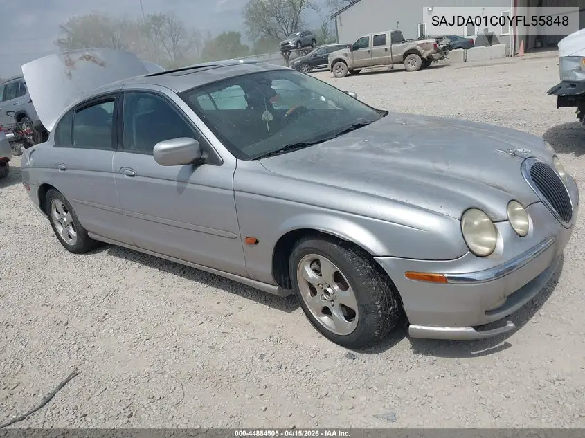 2000 Jaguar S-Type 3.0L V6 VIN: SAJDA01C0YFL55848 Lot: 44884505