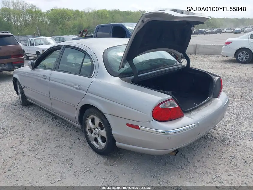 2000 Jaguar S-Type 3.0L V6 VIN: SAJDA01C0YFL55848 Lot: 44884505