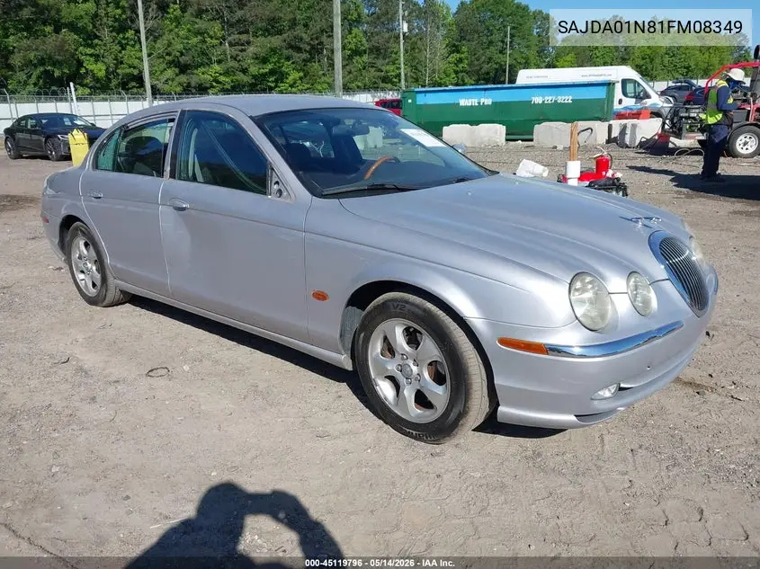 2001 Jaguar S-Type 3.0L V6 VIN: SAJDA01N81FM08349 Lot: 45119796