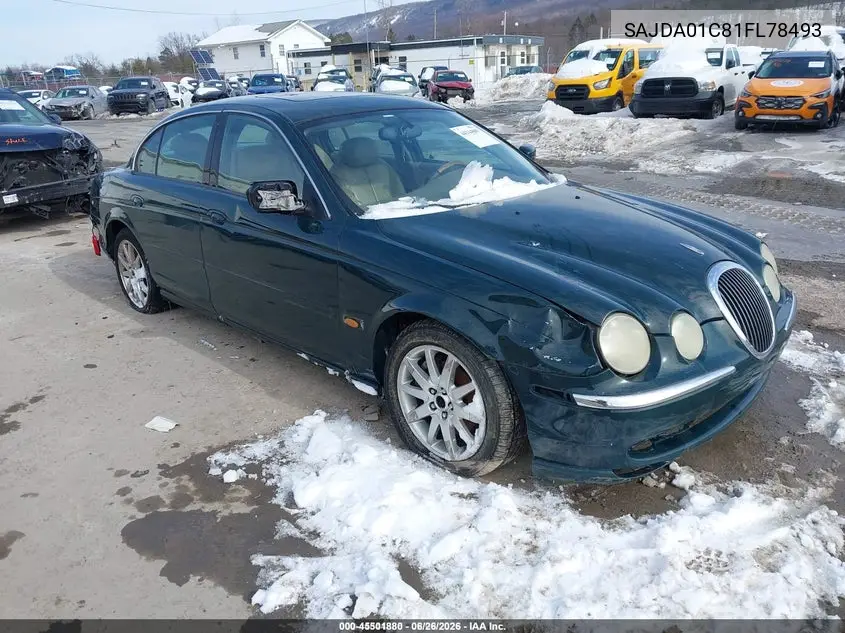 2001 Jaguar S-Type 3.0L V6 VIN: SAJDA01C81FL78493 Lot: 45501880