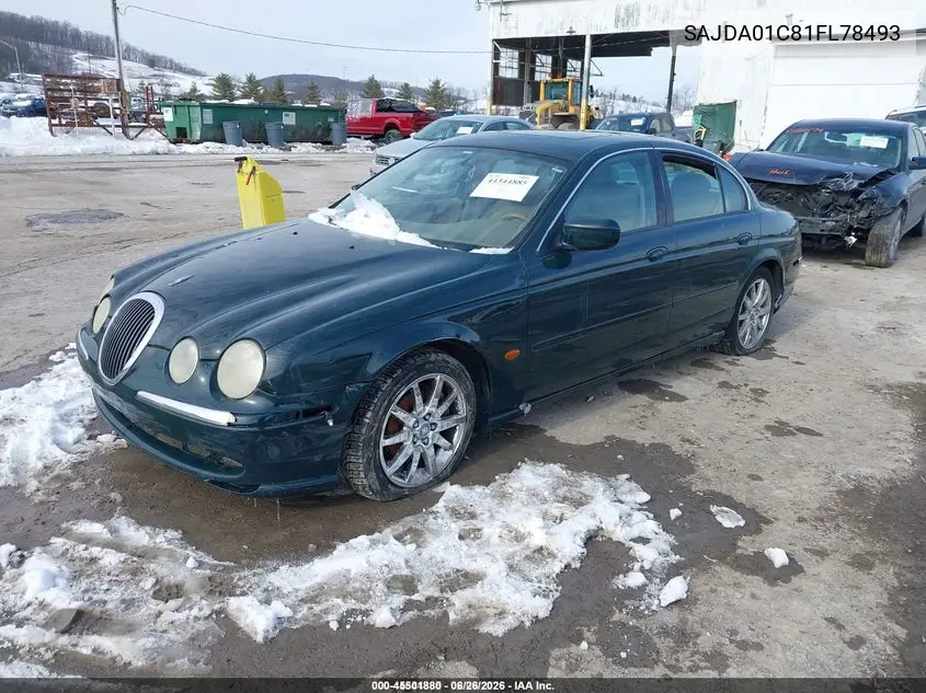 2001 Jaguar S-Type 3.0L V6 VIN: SAJDA01C81FL78493 Lot: 45501880