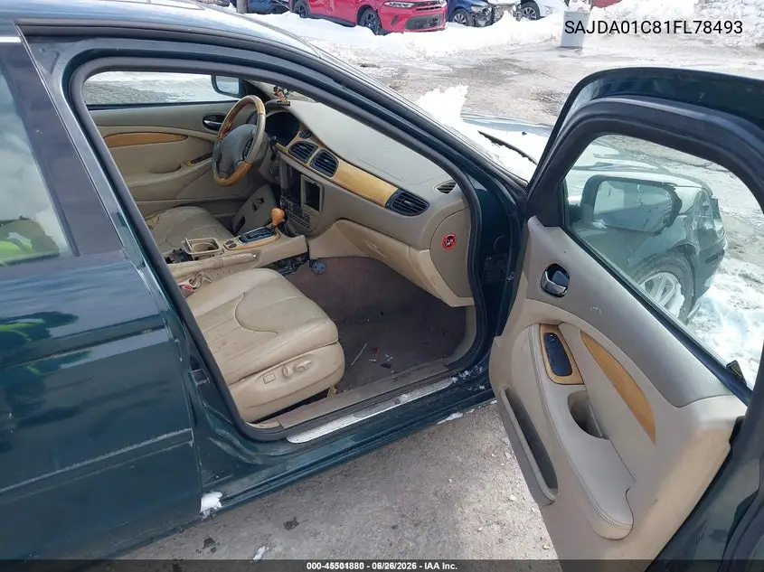 2001 Jaguar S-Type 3.0L V6 VIN: SAJDA01C81FL78493 Lot: 45501880
