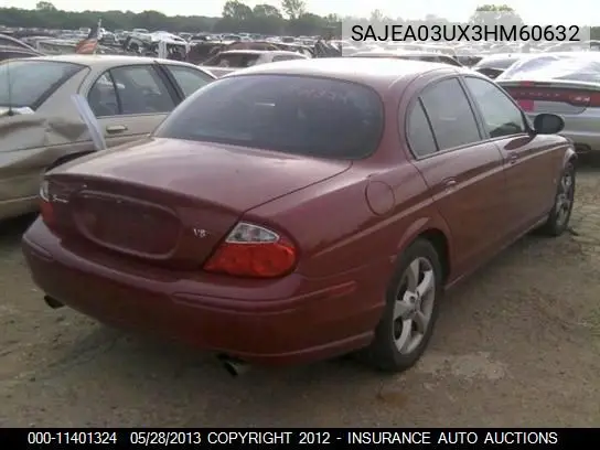 2003 Jaguar S-Type Sport VIN: SAJEA03UX3HM60632 Lot: 11401324