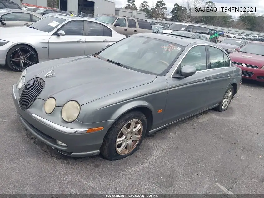 2004 Jaguar S-Type 3.0L V6 VIN: SAJEA01T94FN02621 Lot: 44493801