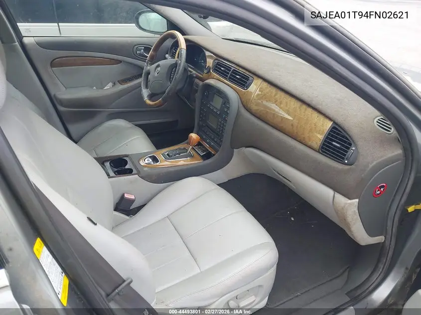 2004 Jaguar S-Type 3.0L V6 VIN: SAJEA01T94FN02621 Lot: 44493801