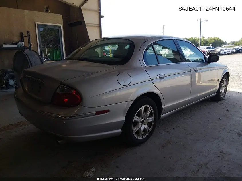 2004 Jaguar S-Type 3.0L V6 VIN: SAJEA01T24FN10544 Lot: 45662718