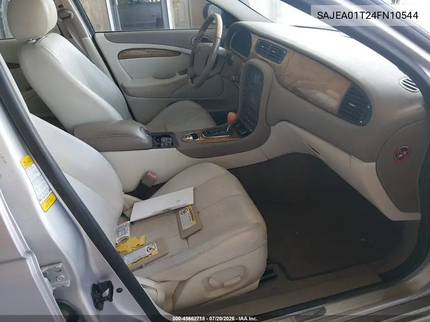 2004 Jaguar S-Type 3.0L V6 VIN: SAJEA01T24FN10544 Lot: 45662718
