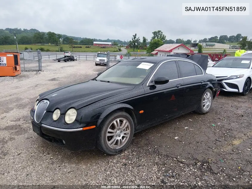 2005 Jaguar S-Type 3.0L V6 VIN: SAJWA01T45FN51859 Lot: 45193955