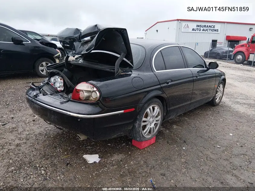 2005 Jaguar S-Type 3.0L V6 VIN: SAJWA01T45FN51859 Lot: 45193955