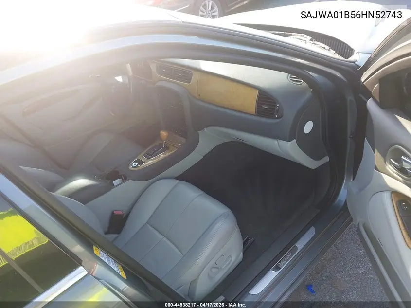 2006 Jaguar S-Type 4.2L V8 VIN: SAJWA01B56HN52743 Lot: 44838217
