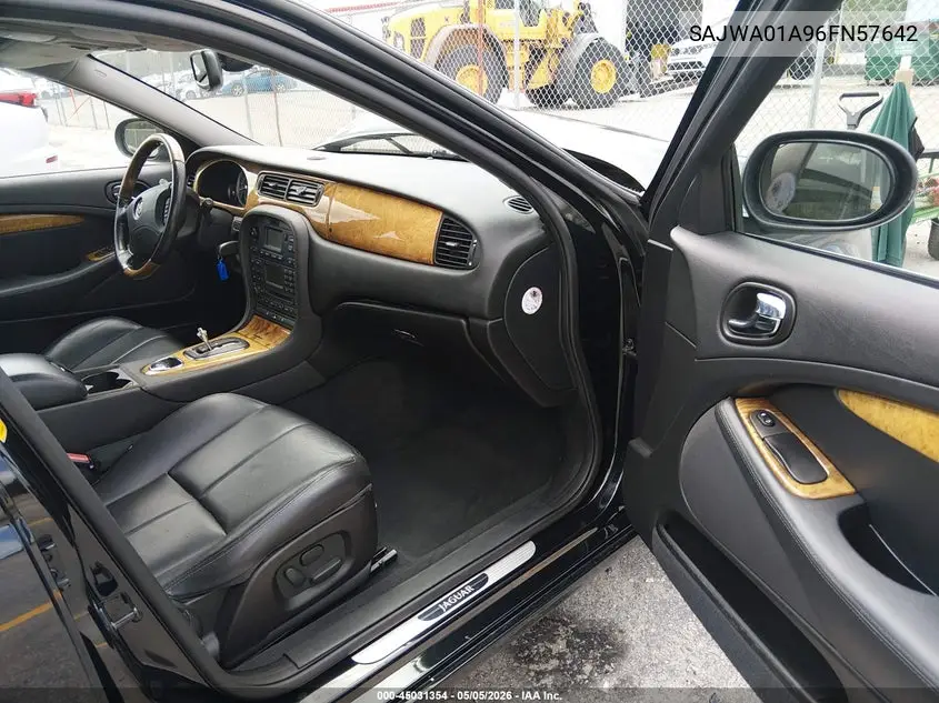 2006 Jaguar S-Type 3.0L V6 VIN: SAJWA01A96FN57642 Lot: 45031354
