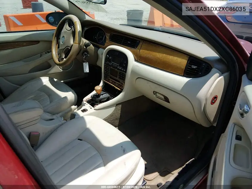 2002 Jaguar X-Type 2.5L VIN: SAJEA51DX2XC86035 Lot: 45585677