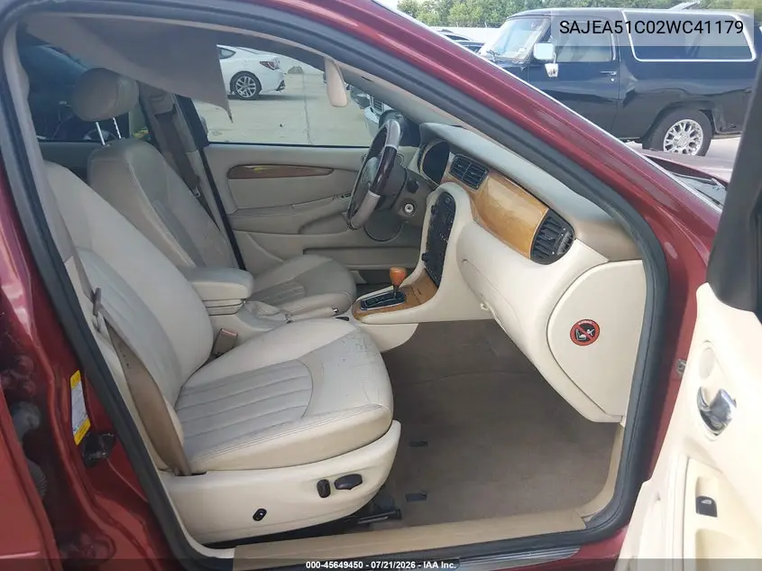 2002 Jaguar X-Type 3.0L/3.0L (A5) VIN: SAJEA51C02WC41179 Lot: 45649450