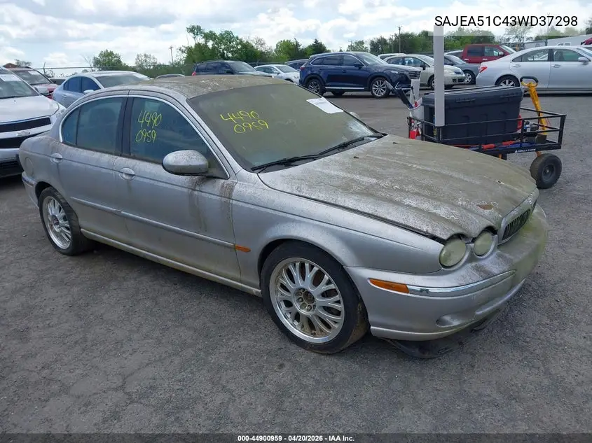 2003 Jaguar X-Type 3.0 VIN: SAJEA51C43WD37298 Lot: 44900959