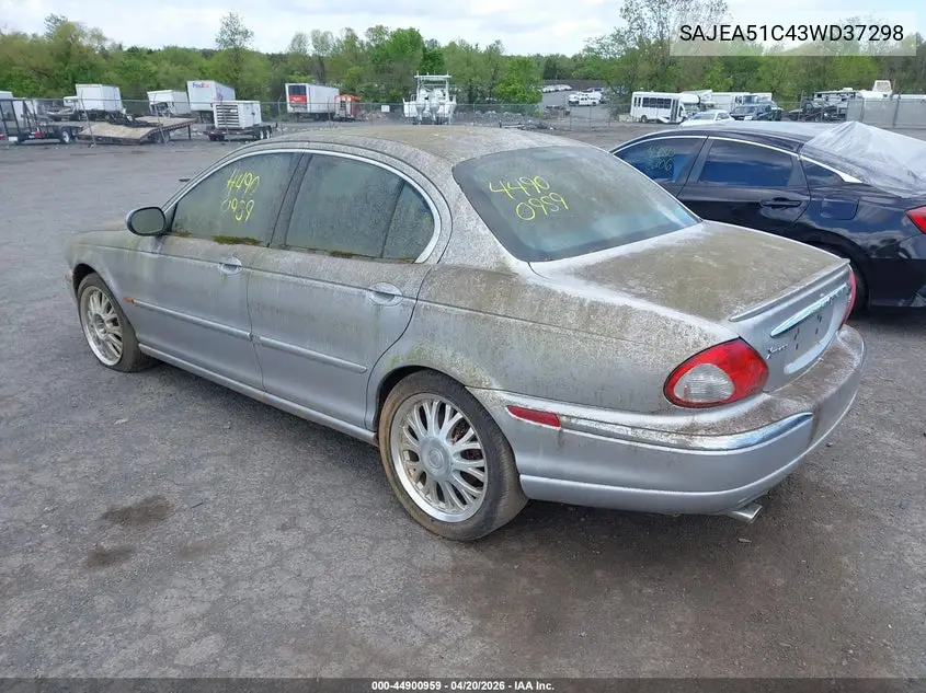 2003 Jaguar X-Type 3.0 VIN: SAJEA51C43WD37298 Lot: 44900959