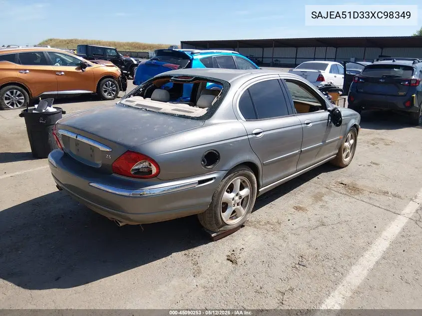 2003 Jaguar X-Type 2.5 VIN: SAJEA51D33XC98349 Lot: 45090253