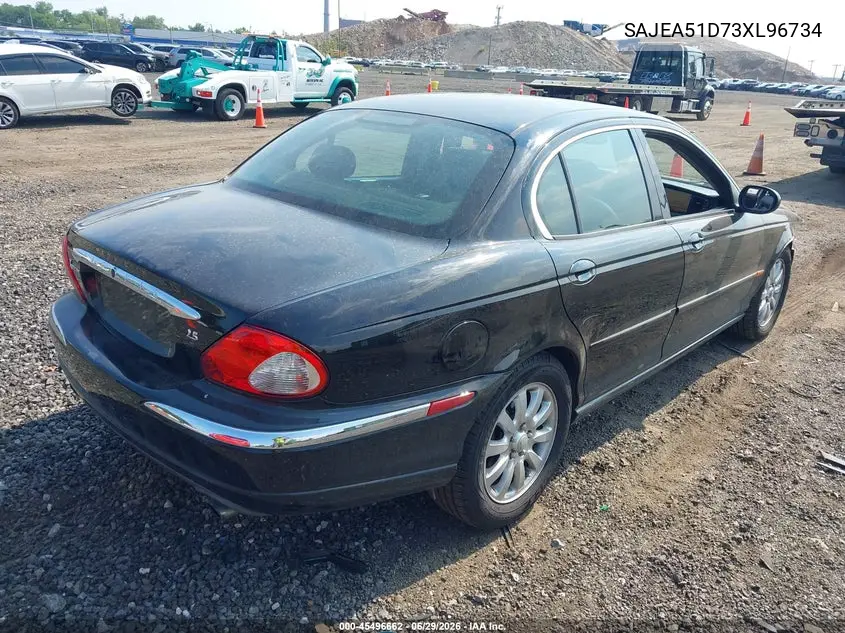 2003 Jaguar X-Type 2.5 VIN: SAJEA51D73XC96734 Lot: 45496662