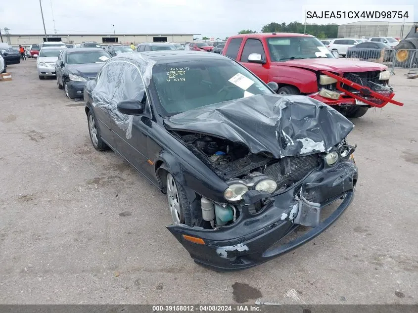 2004 Jaguar X-Type 3.0 VIN: SAJEA51CX4WD98754 Lot: 39158012