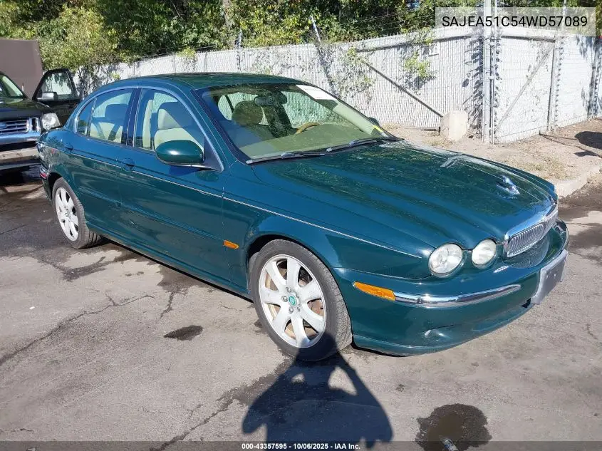 2004 Jaguar X-Type 3.0 VIN: SAJEA51C54WD57089 Lot: 43357595