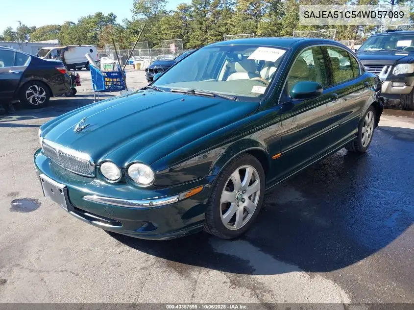 2004 Jaguar X-Type 3.0 VIN: SAJEA51C54WD57089 Lot: 43357595