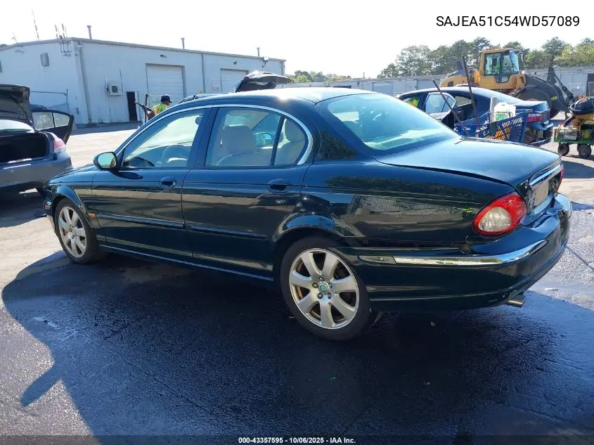 2004 Jaguar X-Type 3.0 VIN: SAJEA51C54WD57089 Lot: 43357595