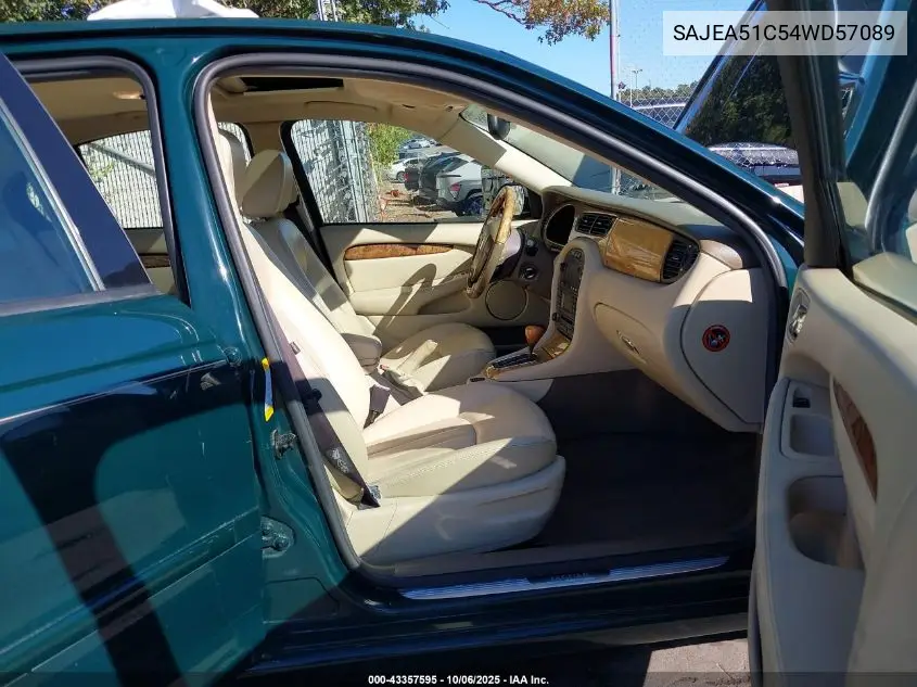 2004 Jaguar X-Type 3.0 VIN: SAJEA51C54WD57089 Lot: 43357595