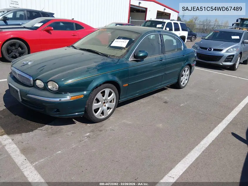 2004 Jaguar X-Type 3.0 VIN: SAJEA51C54WD67489 Lot: 44723362